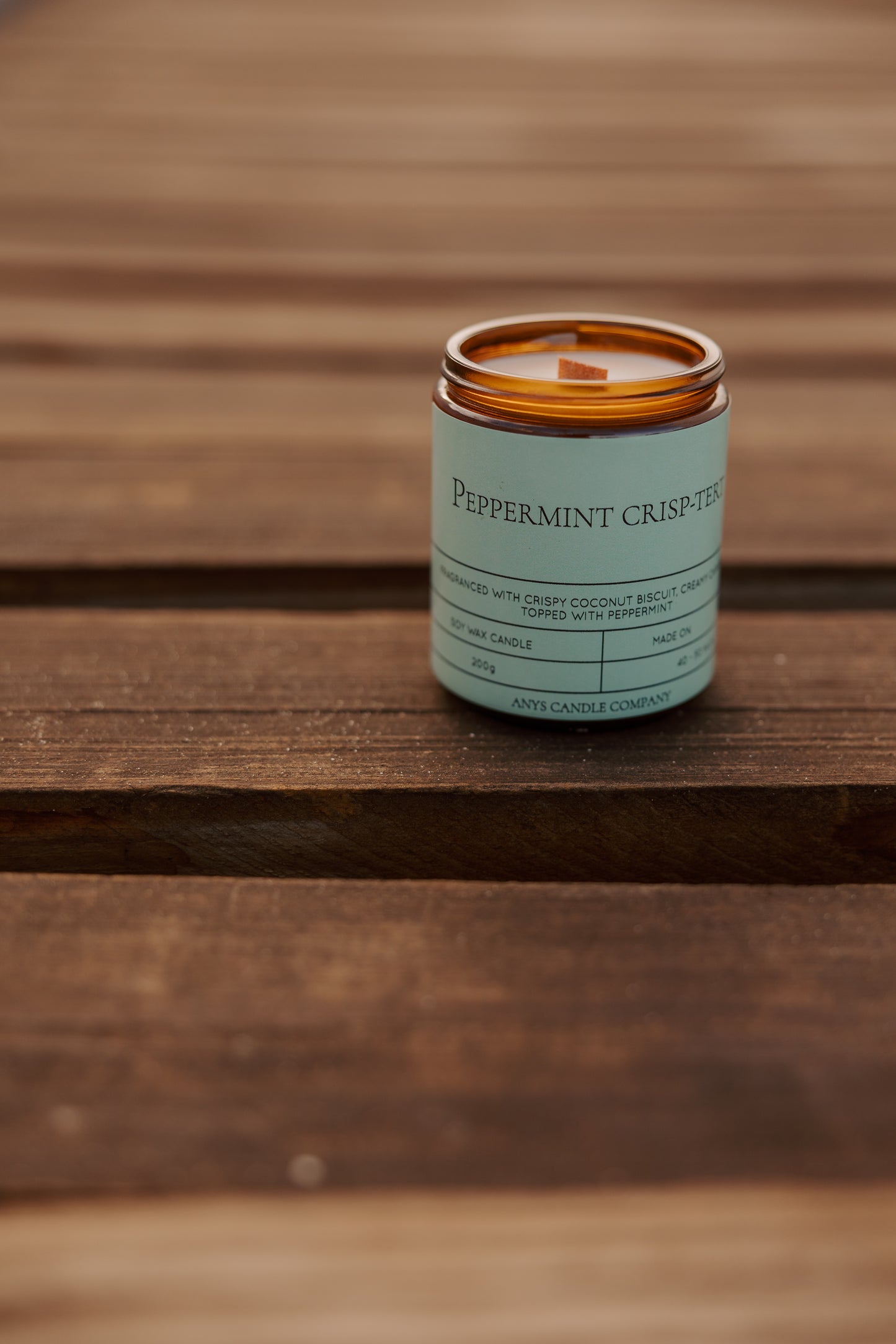 Peppermint Crisp-Tert 200g Soy Wax Candle