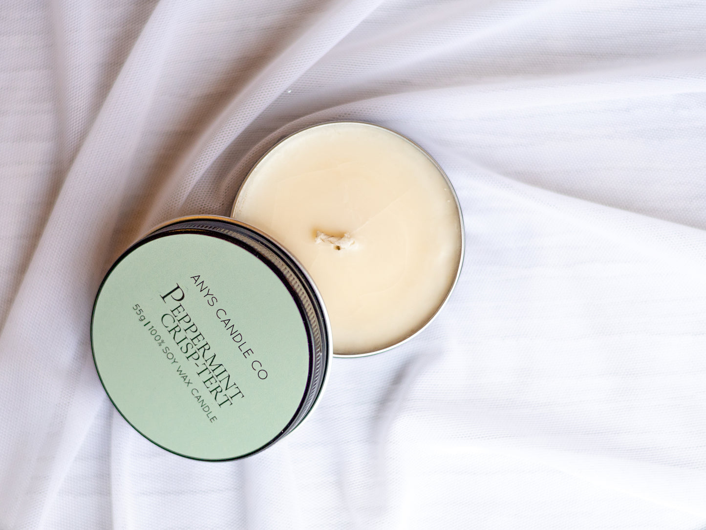 Peppermint Crisp-Tert 55g Soy Wax Candle